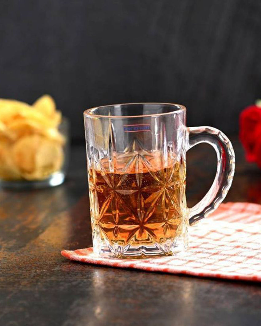 Hosting Essentials Clear Glass Beer Mugs | 450ml | 4 x 5 inches