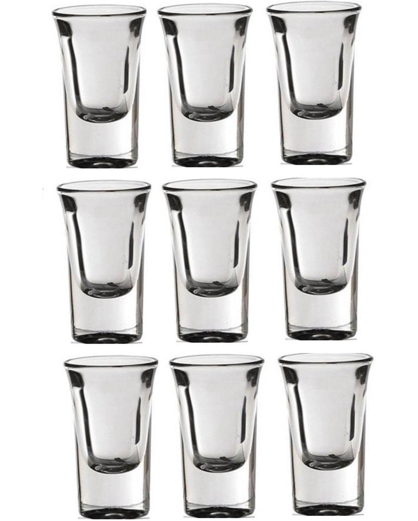 Thick Base Party Perfect Clear Glass Shot Glasses | 30ml | 2 x 3 inches