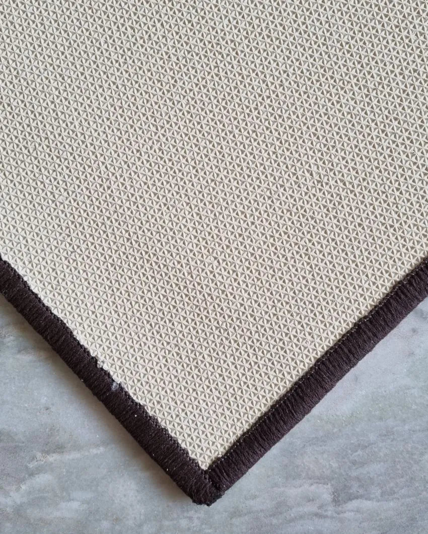 Abstract Brown Anti-Slip Rug | 3 x 5 Ft