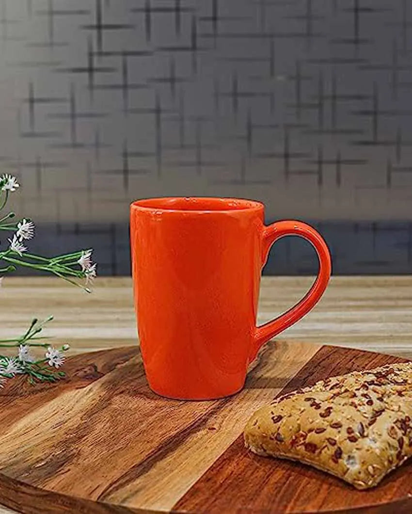 Orange Ceramic Coffee Mug | 360 ml
