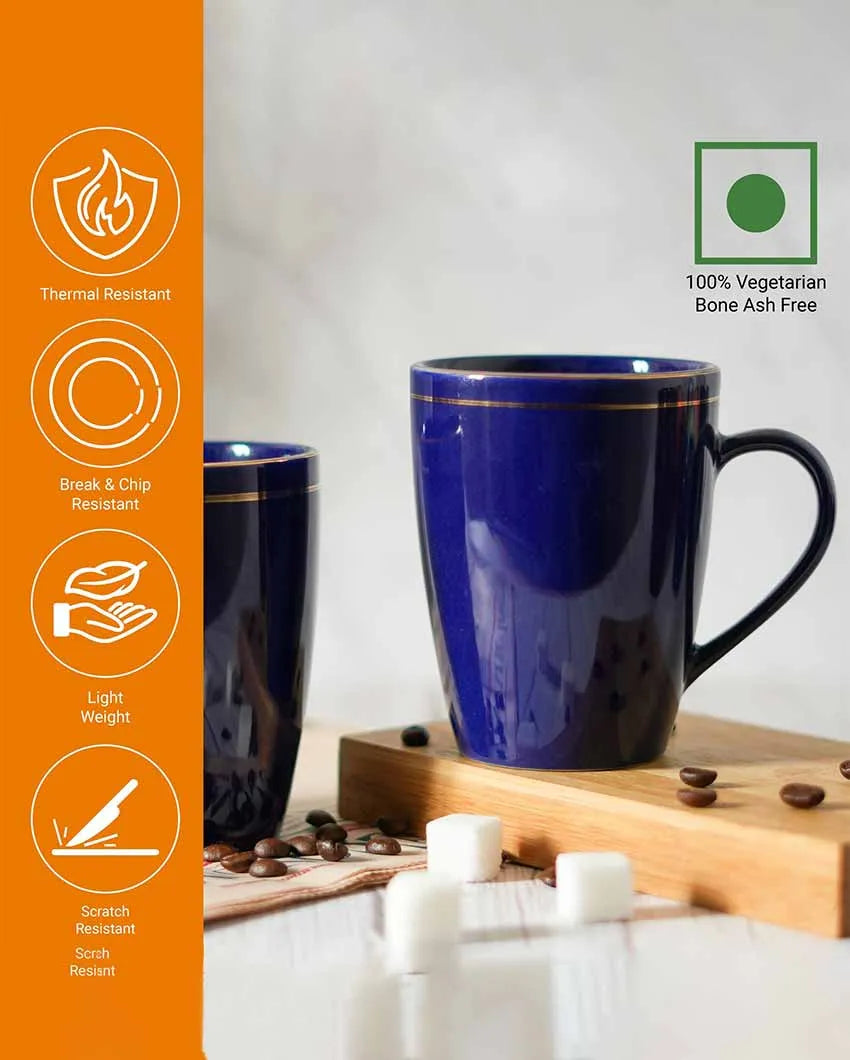 Blue Ceramic Coffee Mug | 360 ml