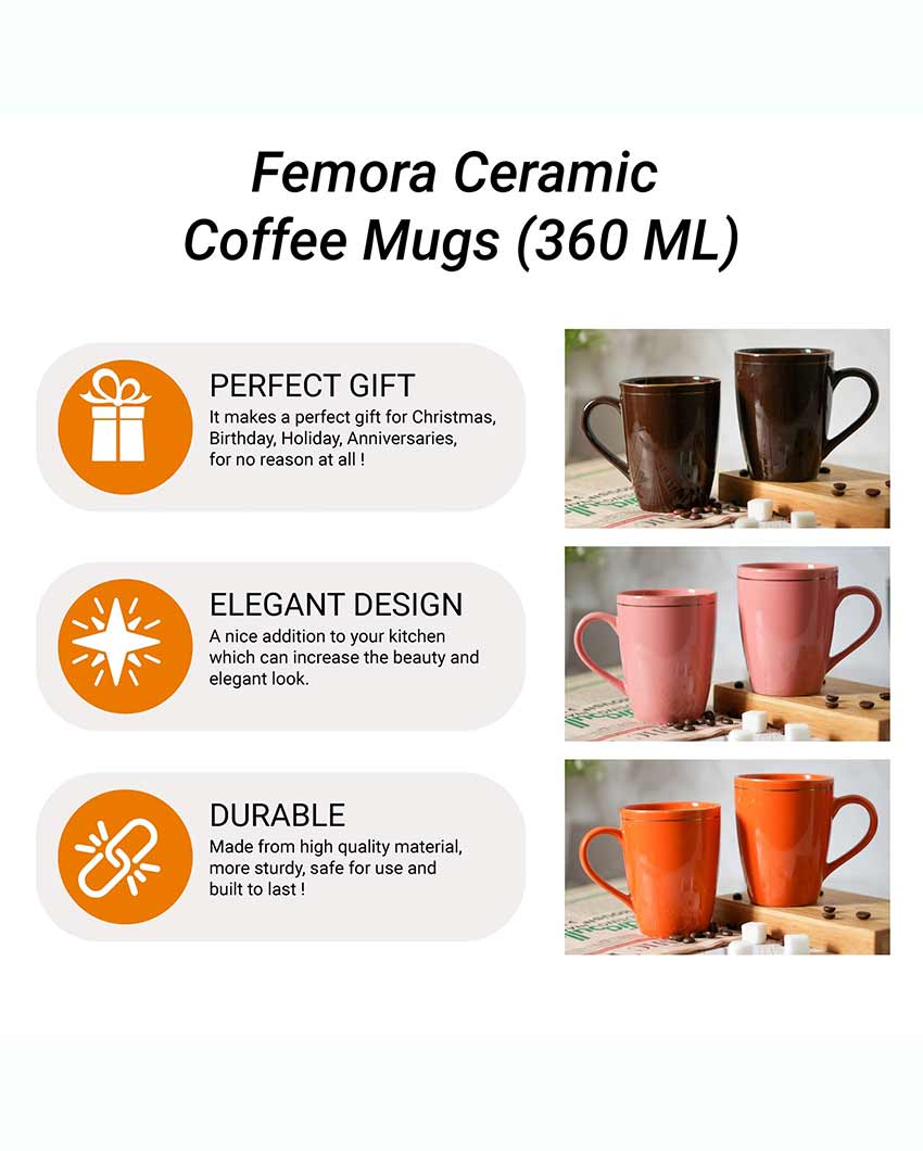 Blue Ceramic Coffee Mug | 360 ml