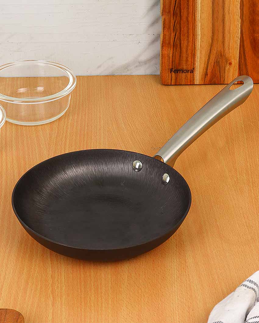 Nonstick Iron Casserole With Frypan | Safe For All Cooktops