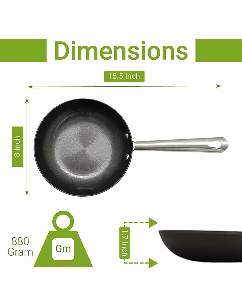Nonstick Iron Casserole With Frypan | Safe For All Cooktops