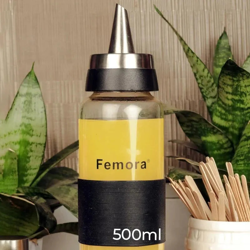 Borosilicate Glass Oil Dispenser with Lid | 500 ml