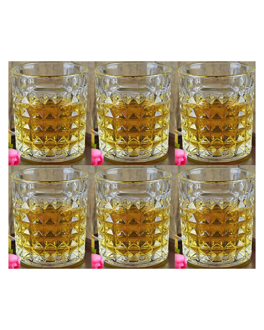 Sophisticated Round Base Whiskey Glasses for Spirits | 200ml | 3 x 4 inches