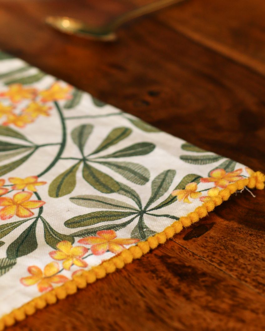 Frangipani Printed Cotton Placemats | 13 x 19 inches