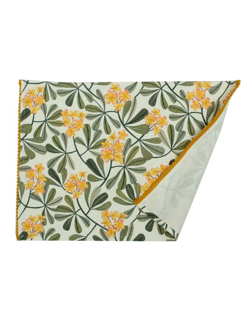 Frangipani Printed Cotton Placemats | 13 x 19 inches
