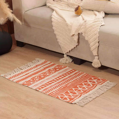 Classic Striped Cotton Floor Runner | 34 x 21 inches