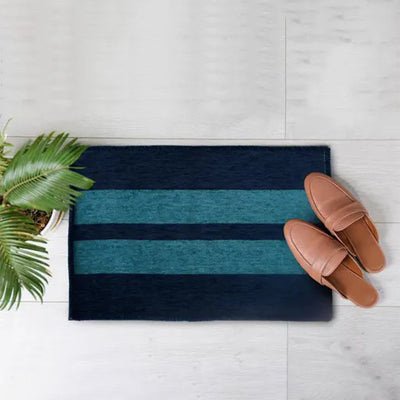 Moroccan Tile Print Cotton Area Mat | 34 x 21 inches