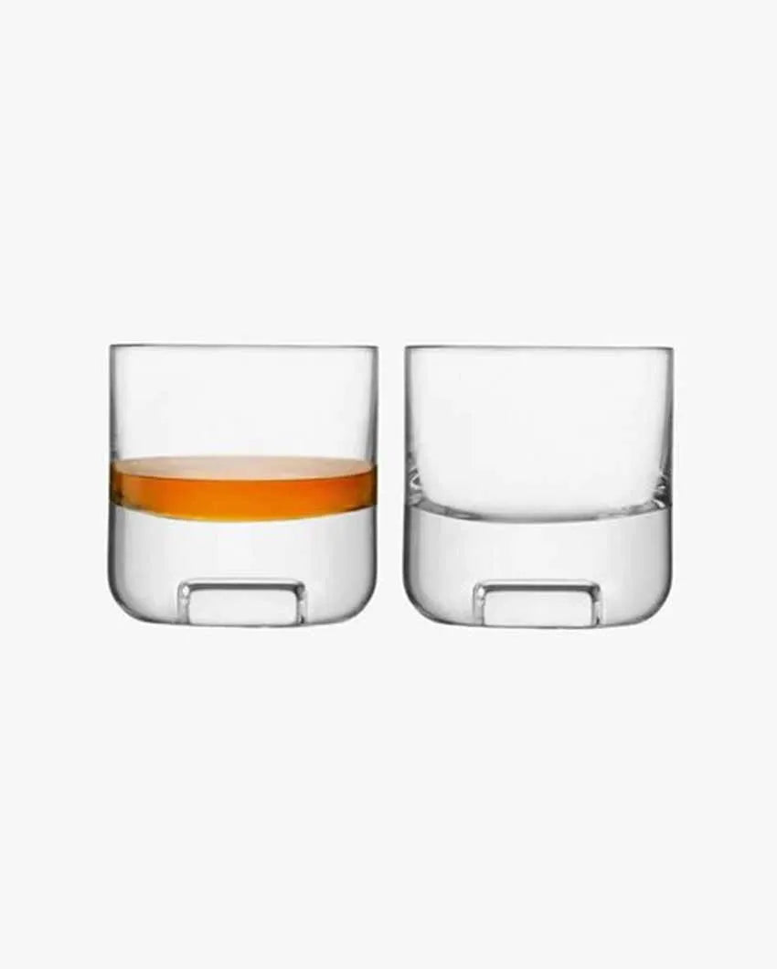 Cask Whisky Tumbler | 240 ml | Set Of 2 | 3 x 4 inches