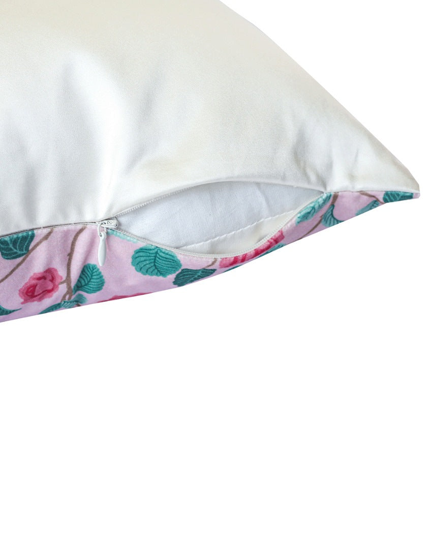 Gulab Printed Velvet Cushions | 16 x 16 inches