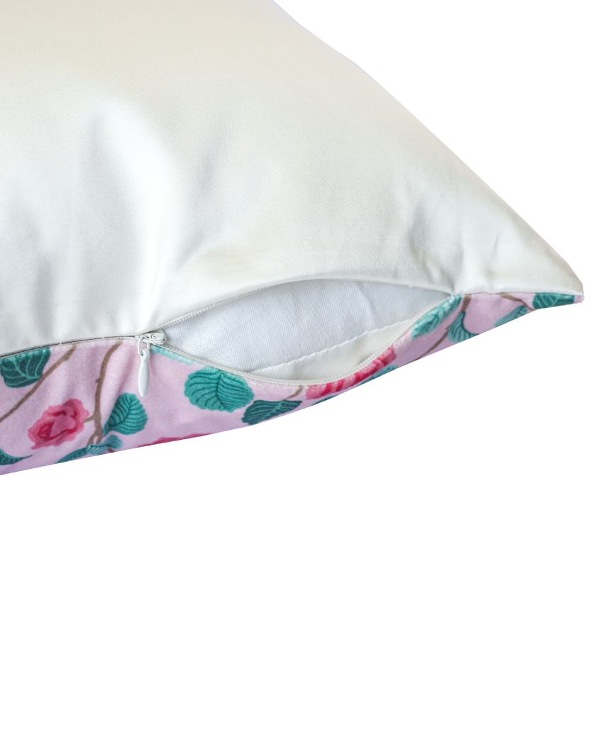 Gulab Printed Velvet Cushions | 16 x 16 inches