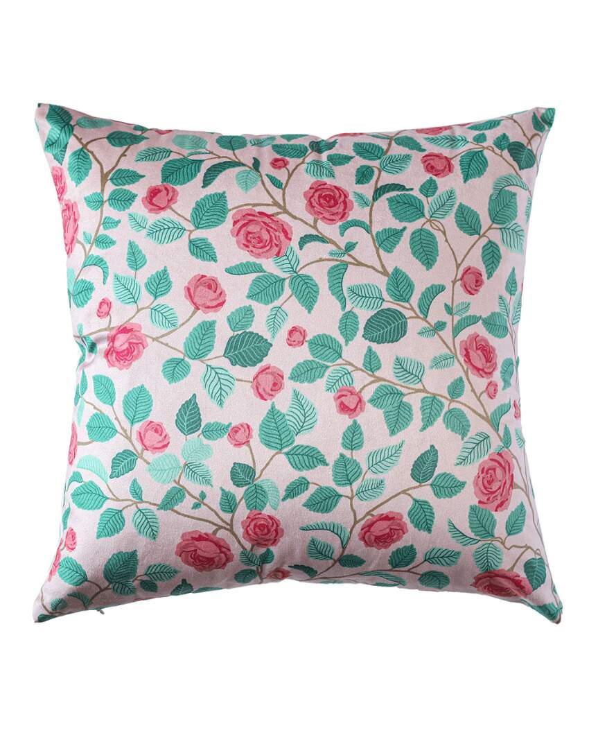 Gulab Printed Velvet Cushions | 16 x 16 inches