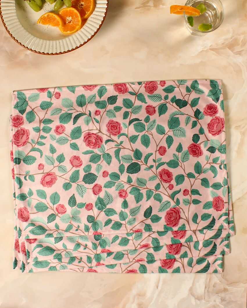 Gulab Printed Velvet Placemats | 13 x 19 inches