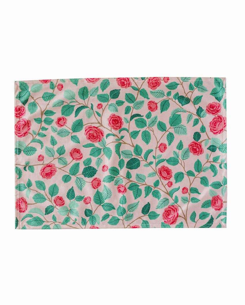 Gulab Printed Velvet Placemats | 13 x 19 inches