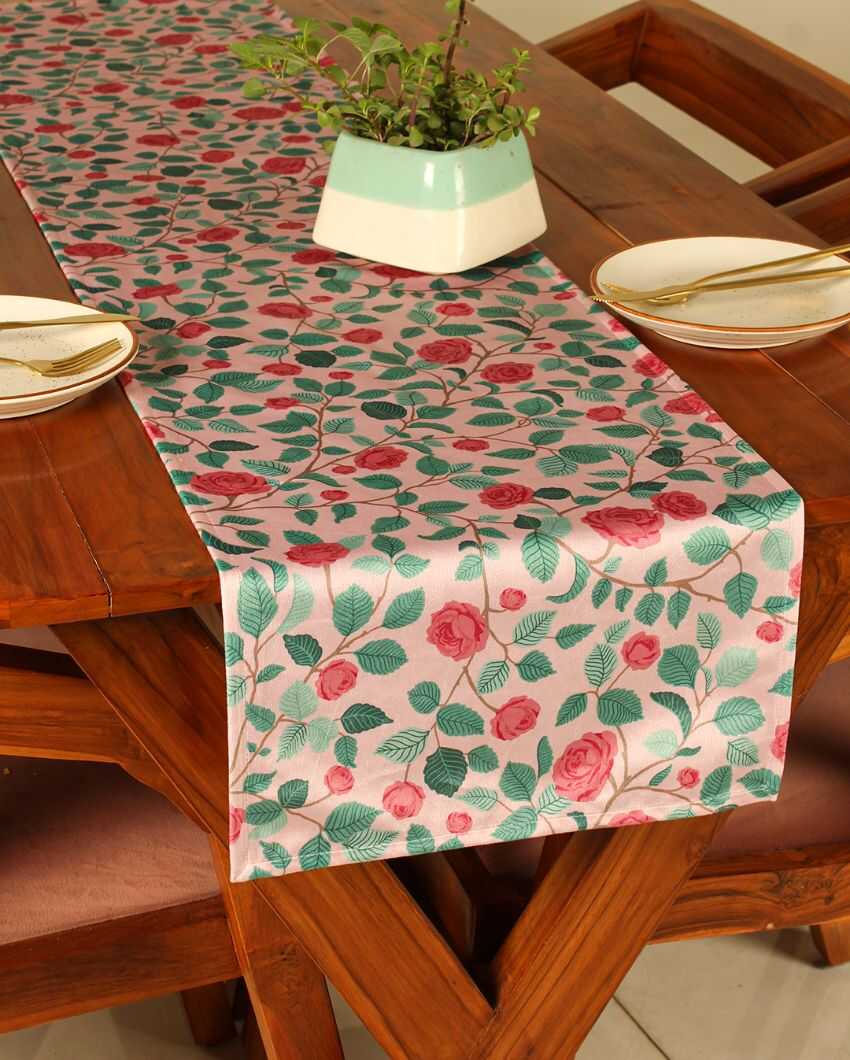 Gulab Printed Velvet Table Runner | 13 x 59 inches