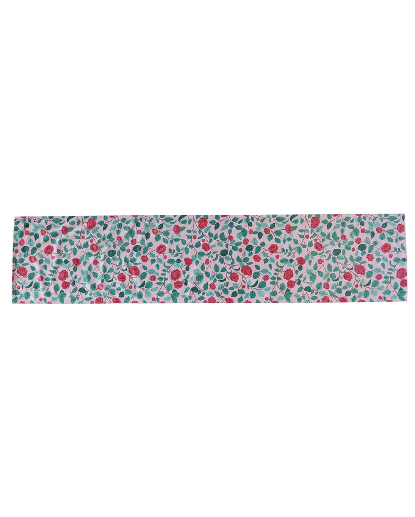 Gulab Printed Velvet Table Runner | 13 x 59 inches