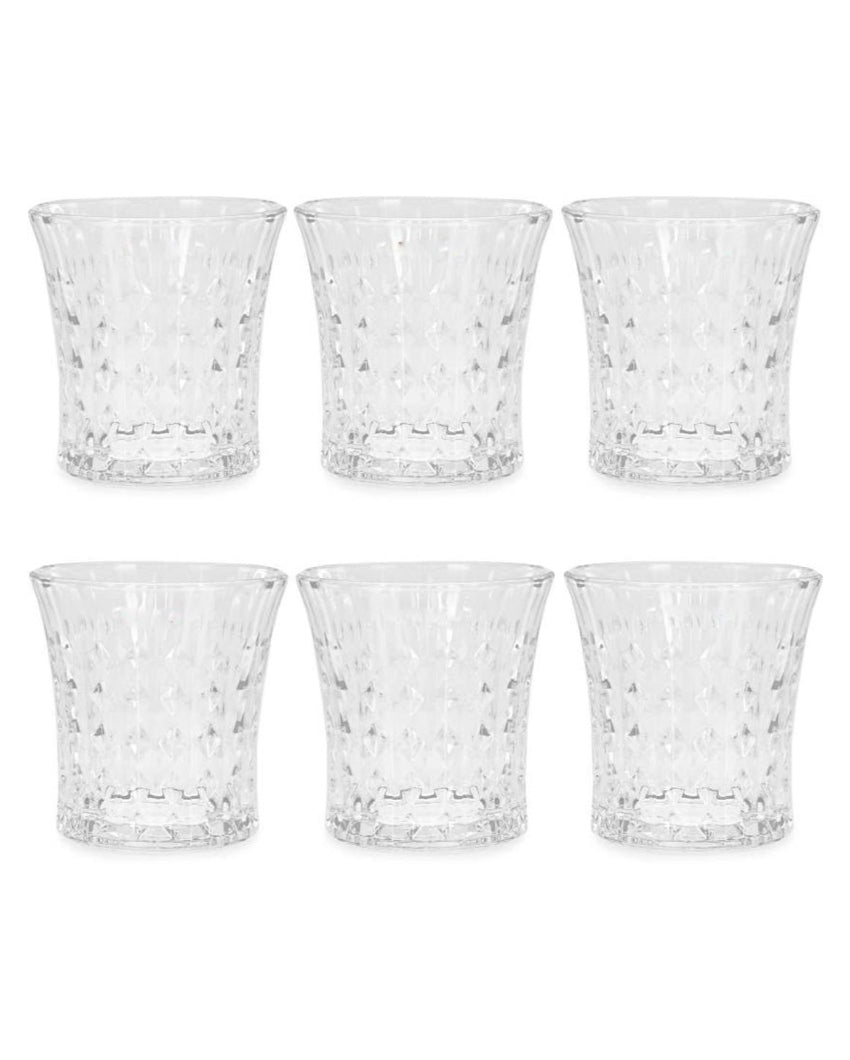 Elegant Heavy Base Whiskey Tumblers | 200ml | 4 x 4 inches