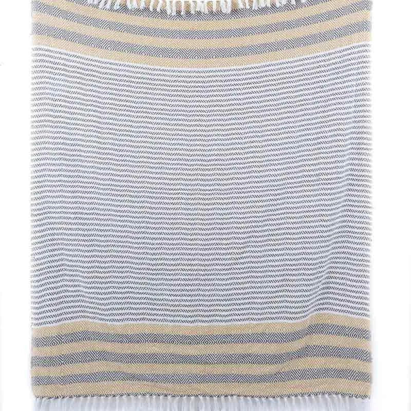 Pretentious Cotton Throw | 86 x 53 Inches