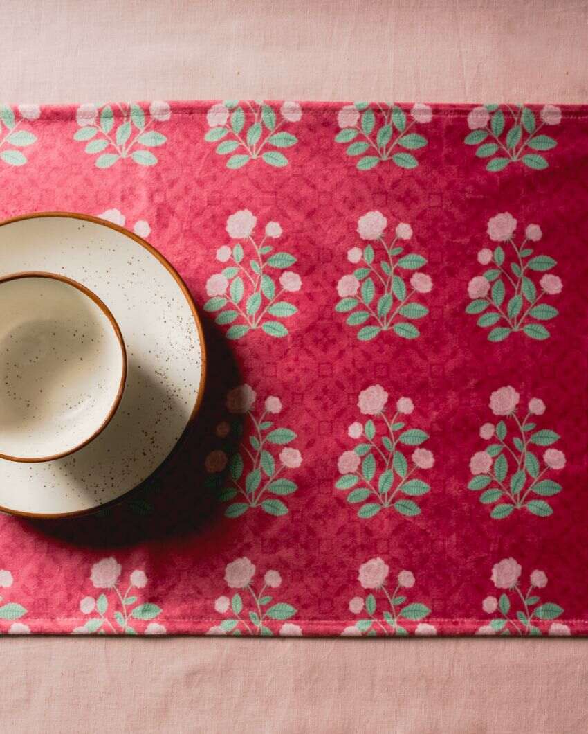 Gul Printed Velvet Table Runner | 13 x 59 inches