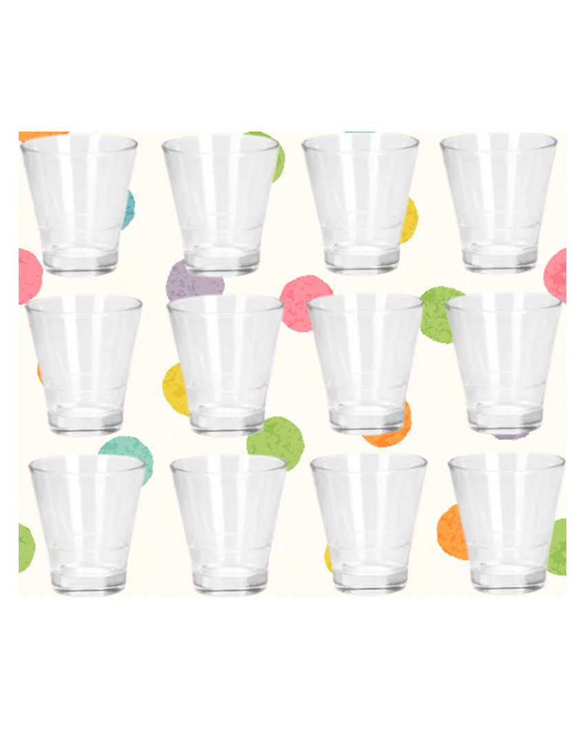 Durable Party Perfect Clear Glass Shot Glasses | 150ml | 4 x 4 inches