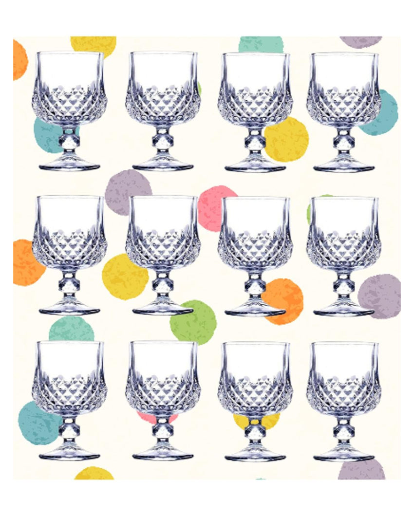 Durable Drinkware Piece Pure Glass Beautiful Wine Glass | 150ml | 3 x 5 inches