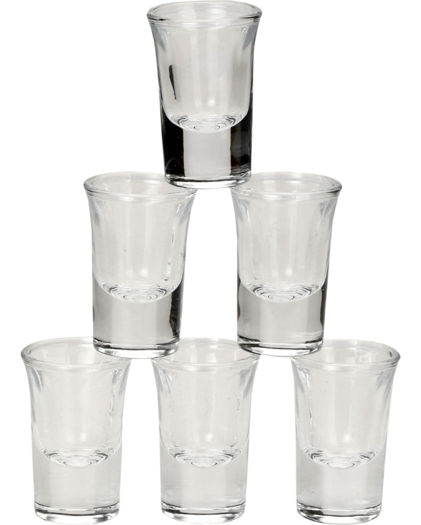 Party Perfect Glass Shot Glasses Clear | 30ml | Set of 6