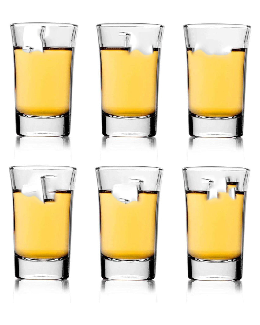 Thick Walled Party Perfect Clear Glass Shot Glasses | 30ml | 2 x 3 inches