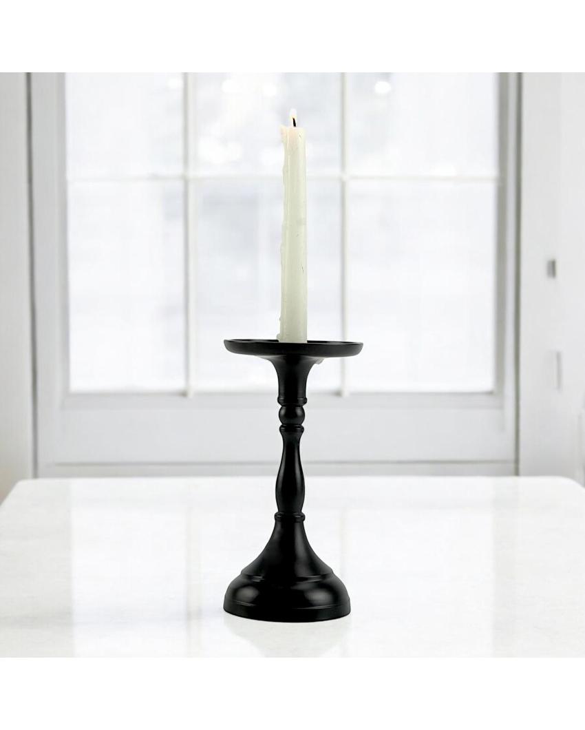 Elegant Accent Pillar Candle Holder | 4 x 8 inches