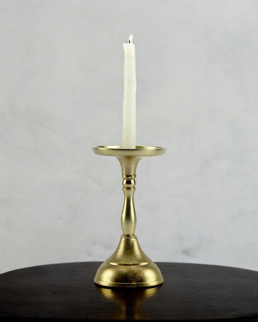 Elegant Accent Pillar Candle Holder | 4 x 8 inches