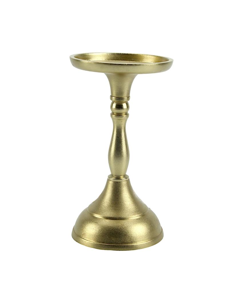 Elegant Accent Pillar Candle Holder | 4 x 8 inches