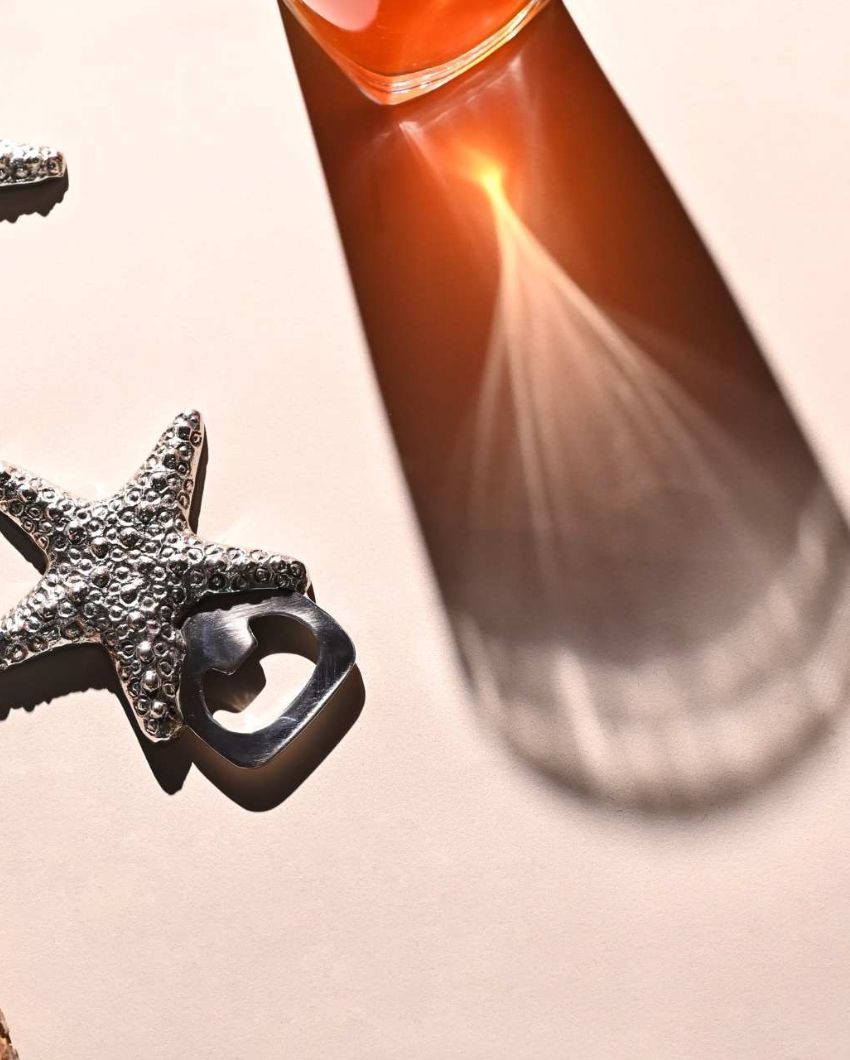 Elegant & Durable Silver Star Bottle Opener | 4 x 3 inches