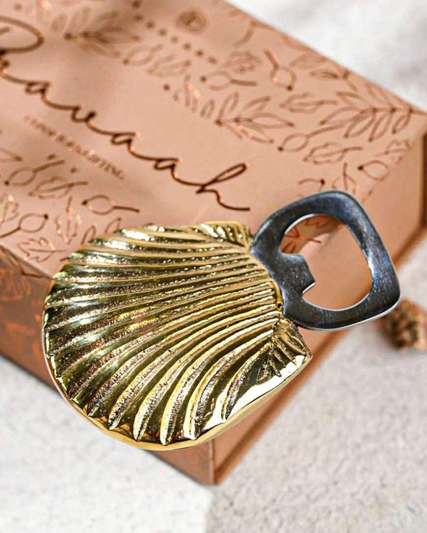 Charming & Sturdy Shell Bottle Opener | 4 x 3 inches