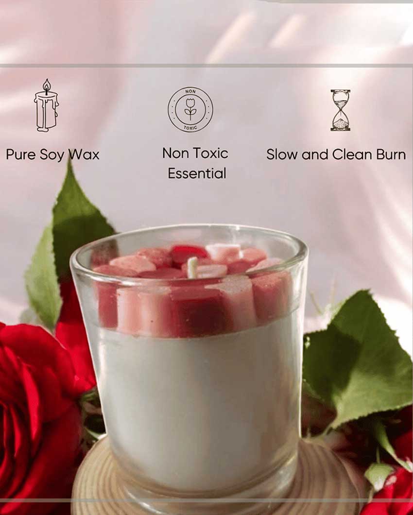 Heartfelt Glow Valentine Soy Wax Candle | 3 x 4 inches | 180ml