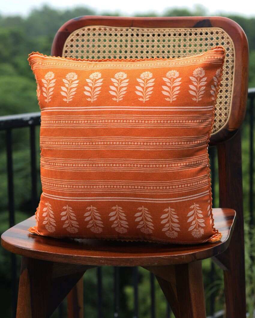 Holligold Printed Cotton Cushion Covers | 16 x 16 inches