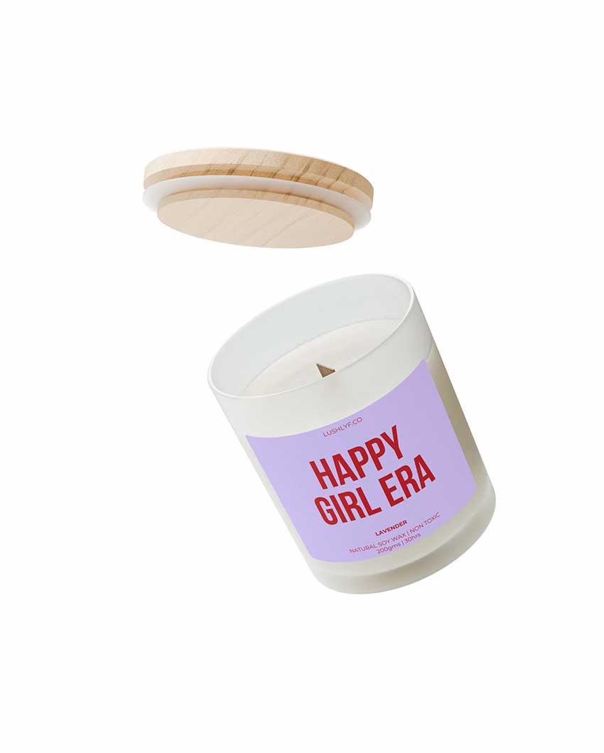 Happy Girl Era Lavender Soy Wax Candle | 3 x 4 inches | 200ml