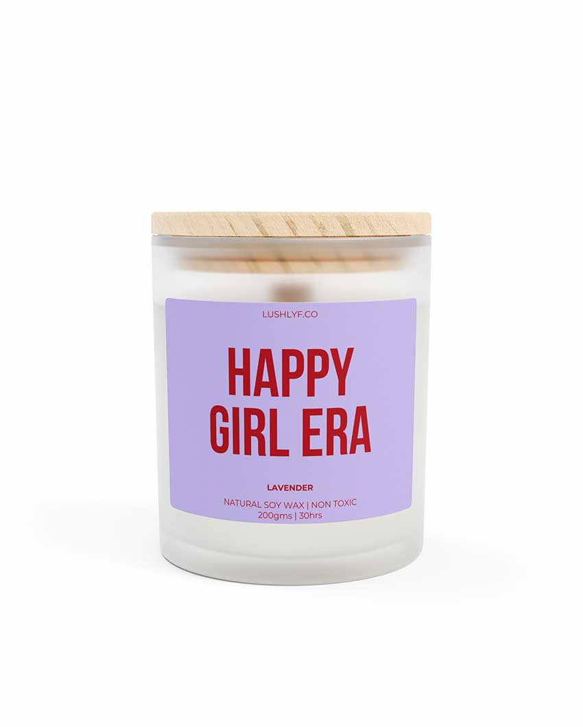 Happy Girl Era Lavender Soy Wax Candle | 3 x 4 inches | 200ml