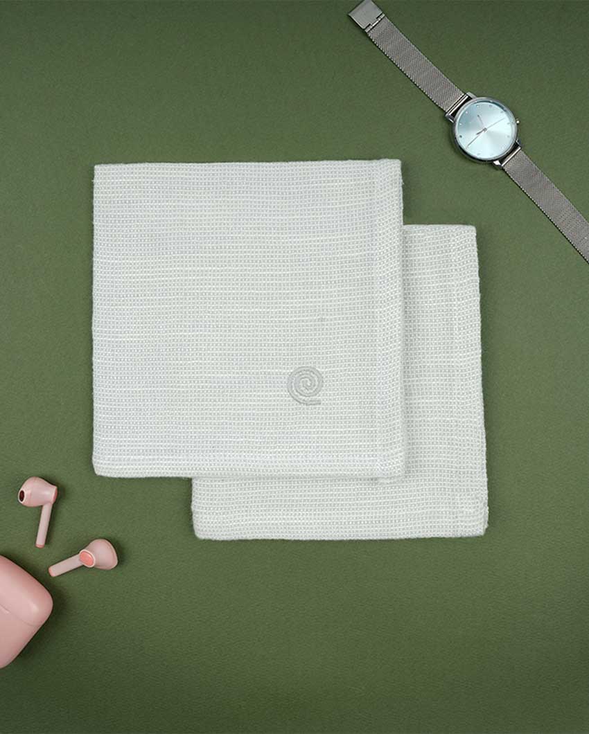 Checkered Women's Premium Bamboo Handkerchief | Pack Of 2 | 12 x 12 inches