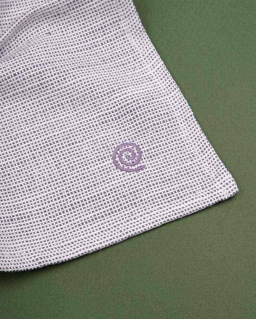 Checkered Women's Premium Bamboo Handkerchief | Pack Of 2 | 12 x 12 inches
