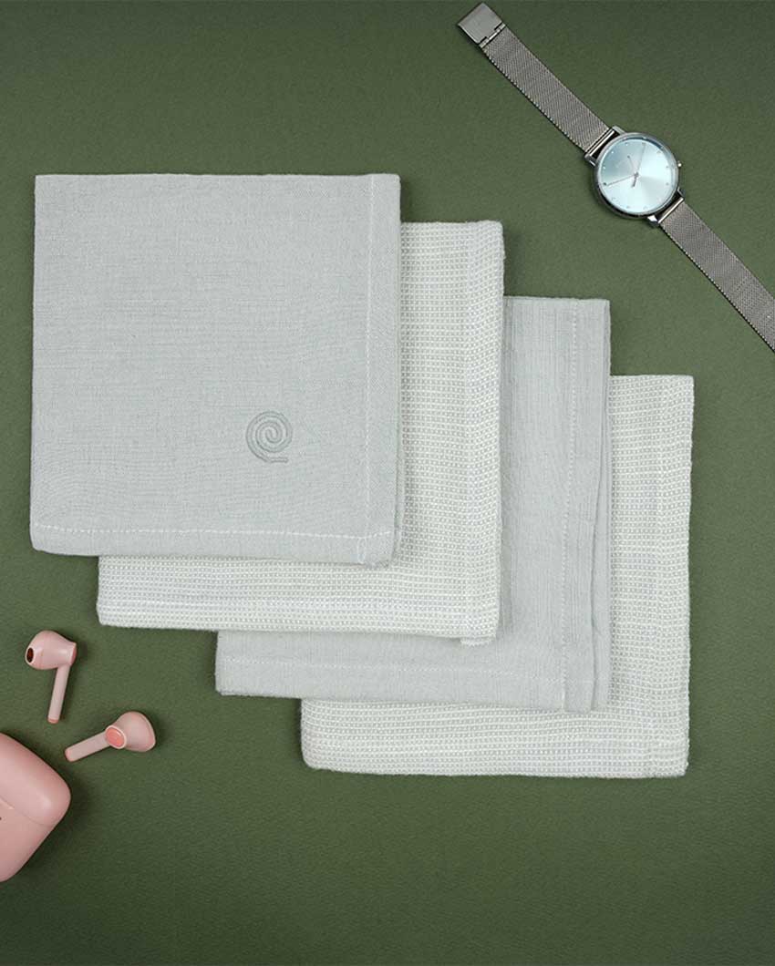 Women's Premium Bamboo Handkerchief | Pack Of 4 | 12 x 12 inches