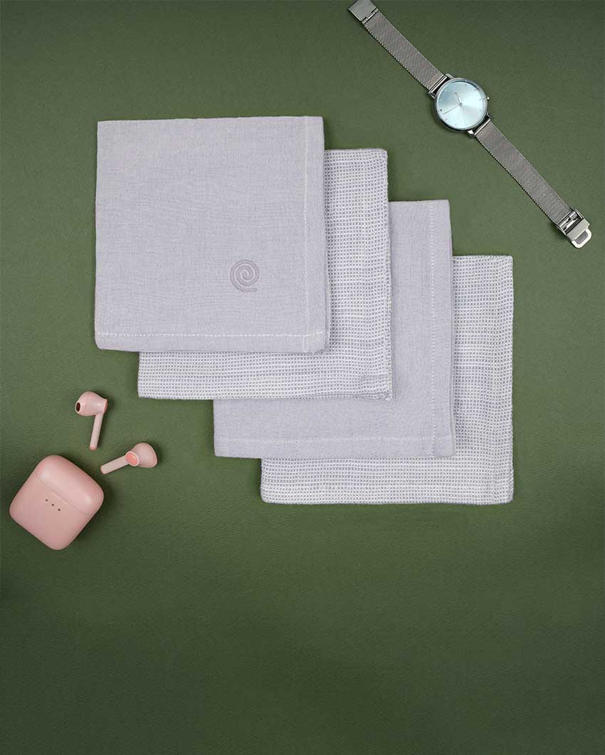 Women's Premium Bamboo Handkerchief | Pack Of 4 | 12 x 12 inches