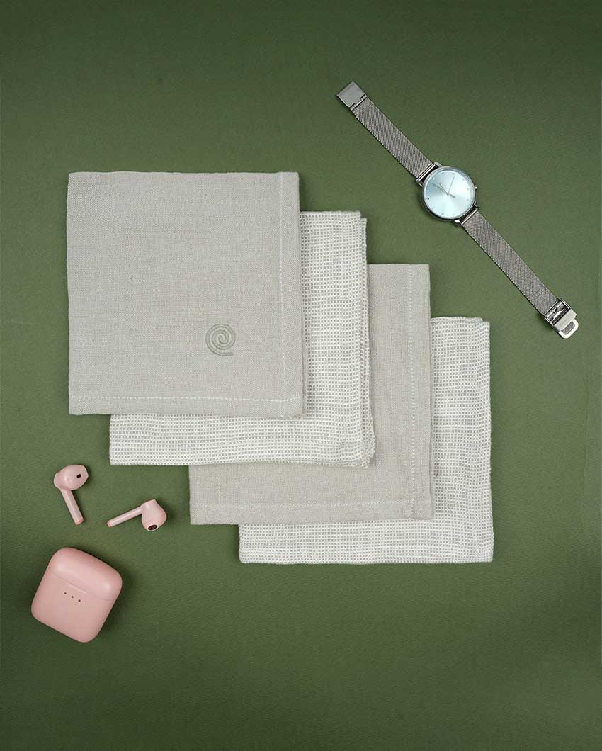Women's Premium Bamboo Handkerchief | Pack Of 4 | 12 x 12 inches