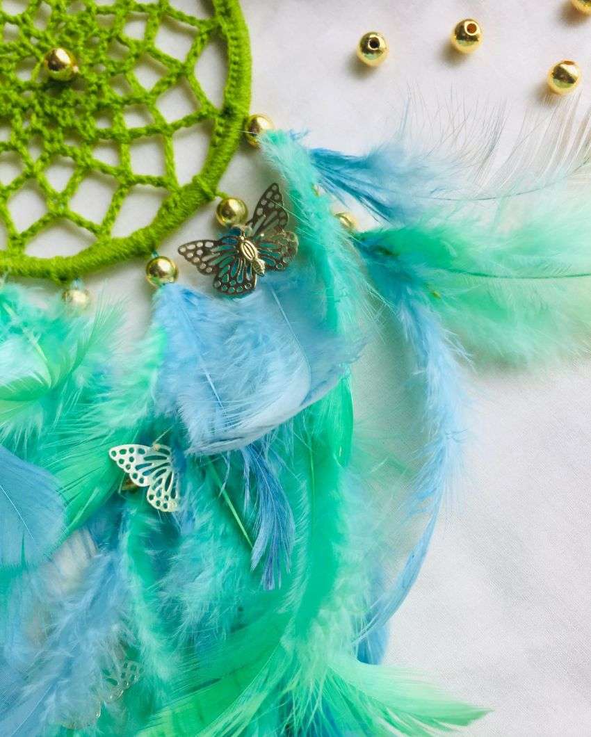 Beach Vibes Feather & Beads Dreamcatcher | 4 x 12 inches