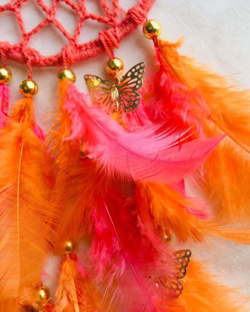 Good Vibes Feather & Beads Dreamcatcher | 4 x 12 inches