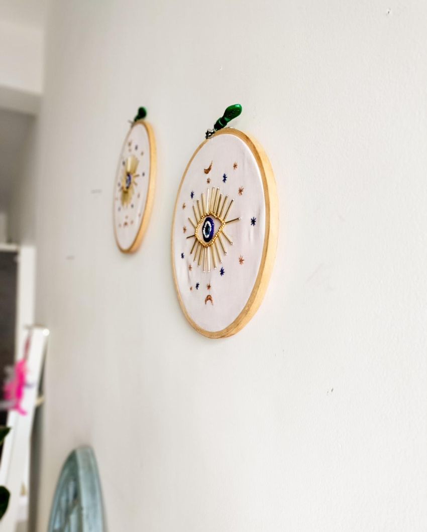 Premium Evil Eye Embroidery Hoop | 8 inches
