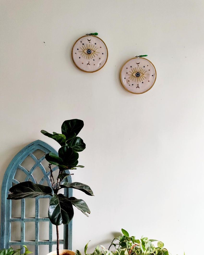 Premium Evil Eye Embroidery Hoop | 8 inches