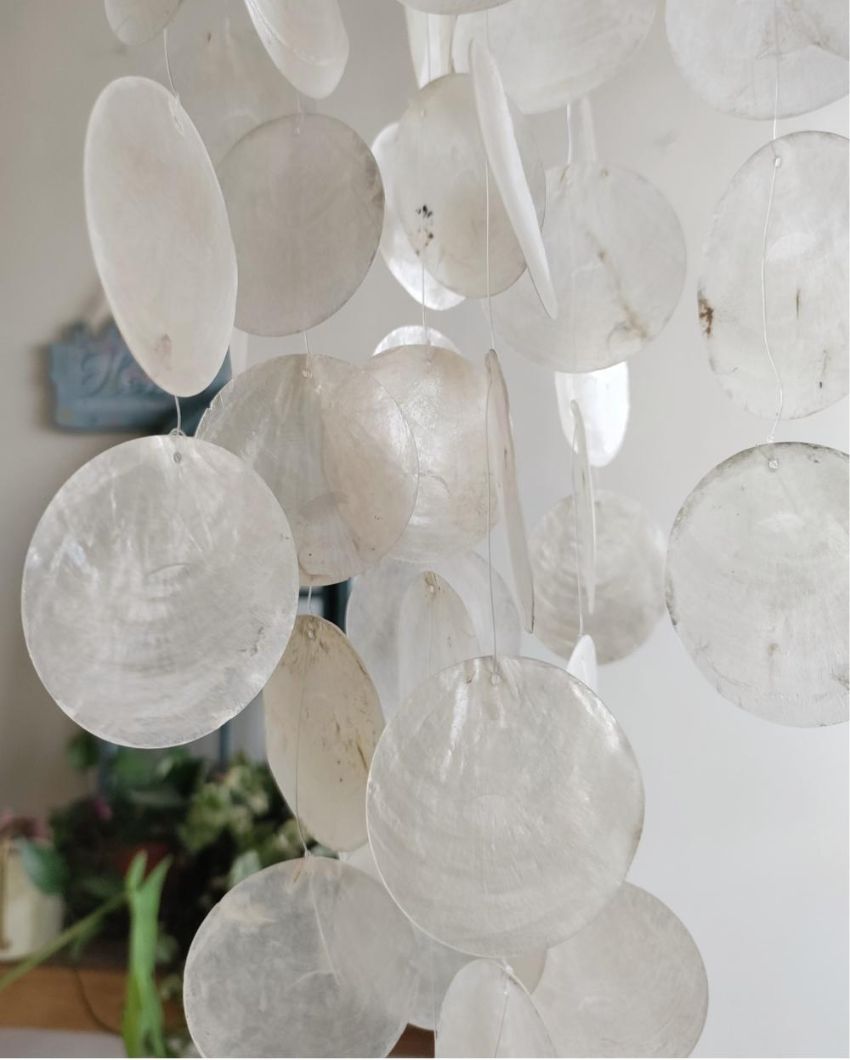 Moonlight Dance Sea Shell Wind Chime | 16 x 16 inches