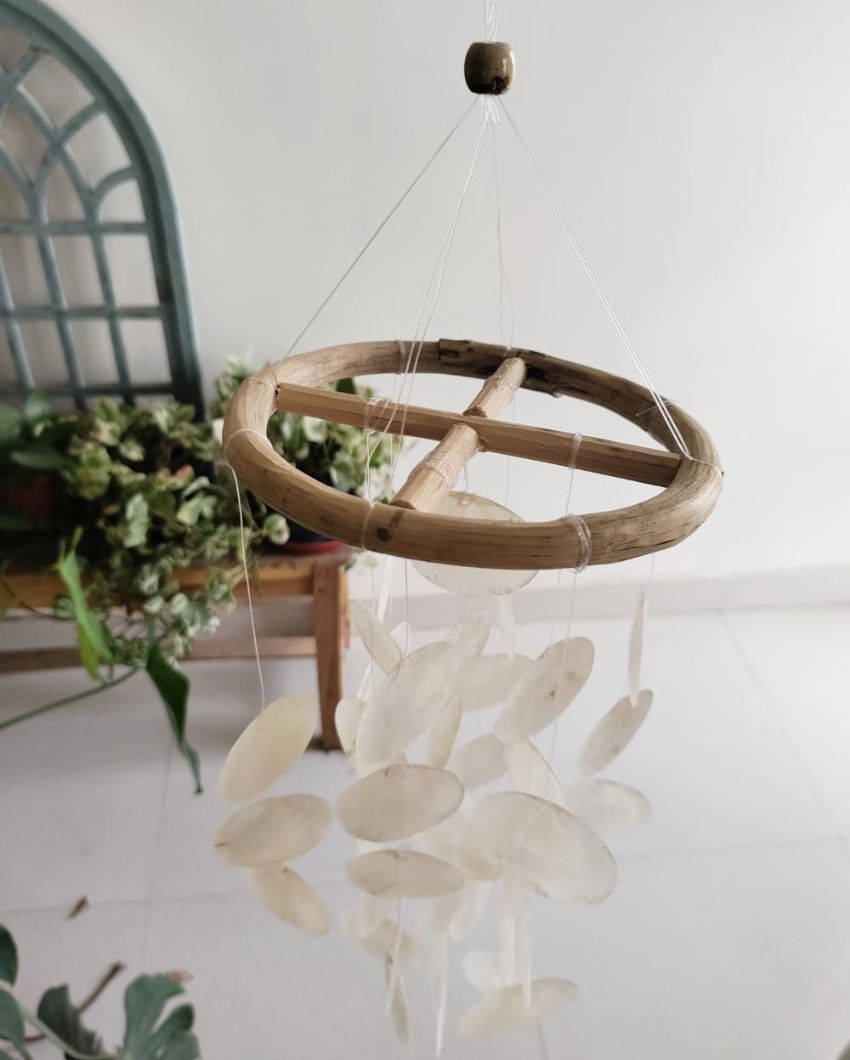 Moonlight Dance Sea Shell Wind Chime | 16 x 16 inches