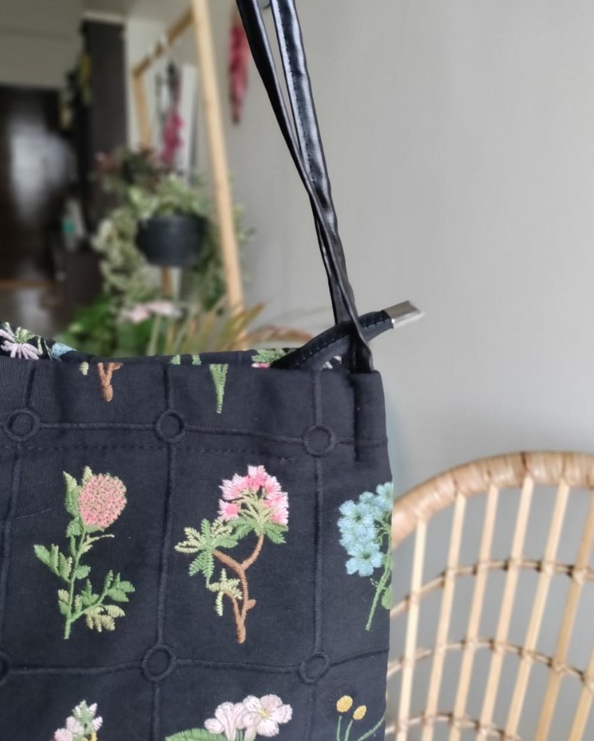 Elegant Miss Briganza Floral Bag | 10 x 5 x 11 inches